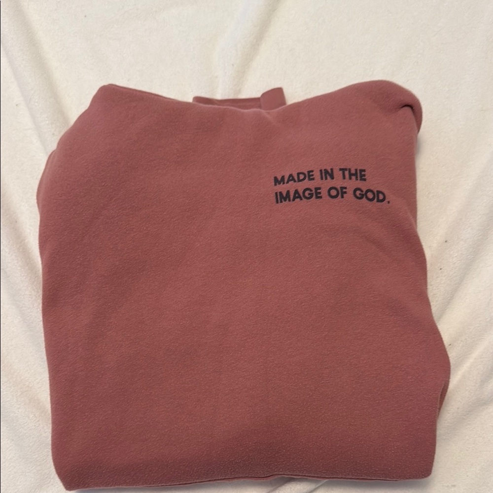 Pink Sweatshirt with Text